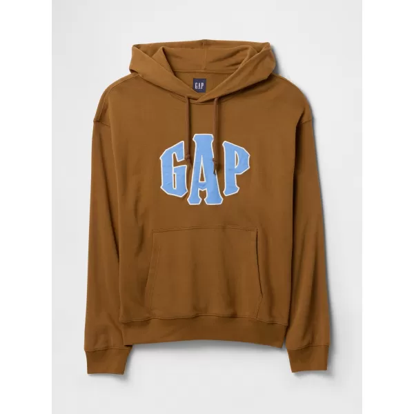  Pánska mikina GAP LOGO PULLOVER HOODIE 744728-03 BRIGHT BROWN 