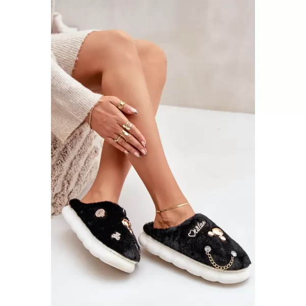  Dámske šľapky BOTO IVELFEDI 35011 BLACK 