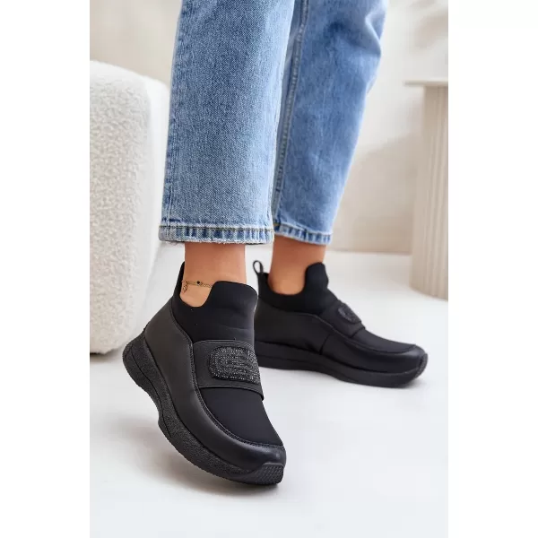  Dámske topánky na platforme ARTIKER 55C0035 BLACK 