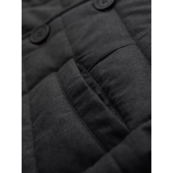  Pánska vesta OMBRE OM-JAVJ-0275 GRAPHITE MELANGE 