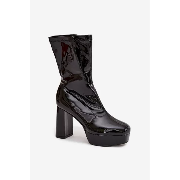  Dámske topánky na podpätku BOTO CALVESSA 39545 BLACK 