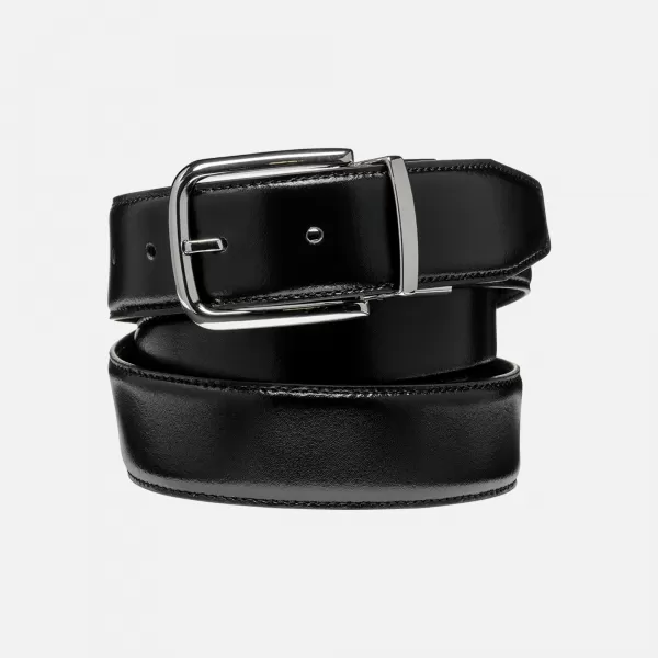  Pánsky opasok GEOX G007586 ČIERNA 