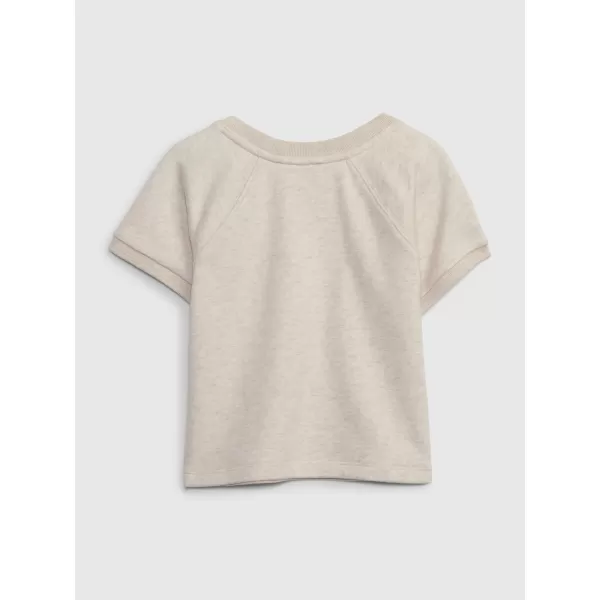  Detské tričko GAP LOGO TEE 712898-00 OATMEAL HEATHER 