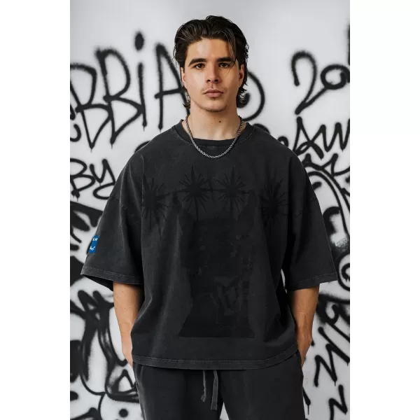  Pánske oversized tričko NEBBIA x Sexsdreams 809 BLACK 