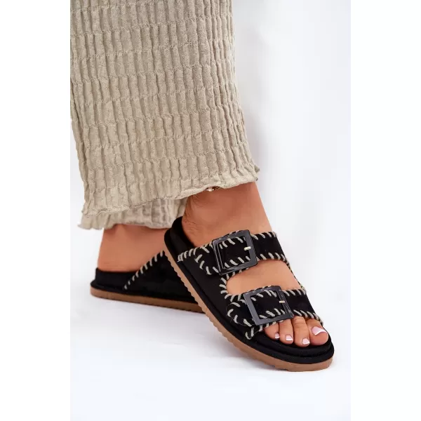 Dámske šľapky BOTO VISLEY 37423 BLACK 