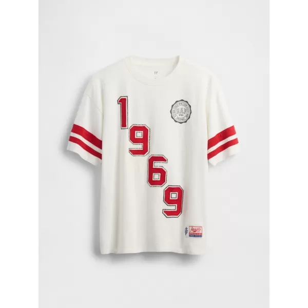  Detské tričko GAP JERSEY LOGO TEE 780189-01 NEW OFF WHITE 