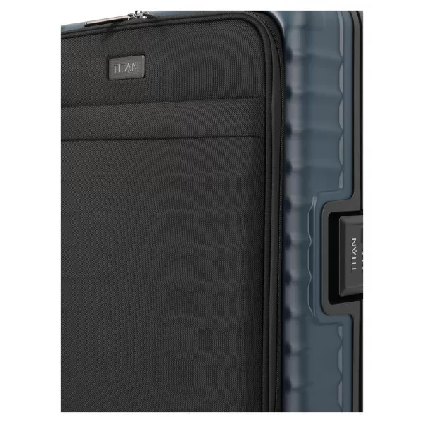  Palubný kufor TITAN Overseas S Front pocket POLNOČNÁ MODRÁ 