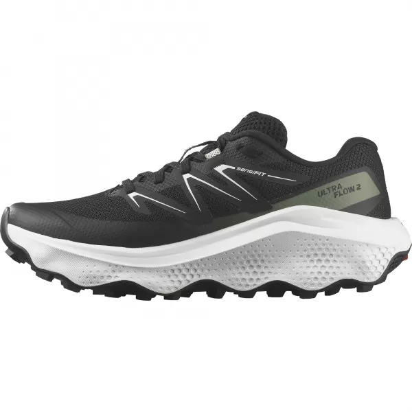  Dámske topánky SALOMON ULTRA FLOW 2 W L47883700 BLACK/WHITE/AGAVE GREEN 