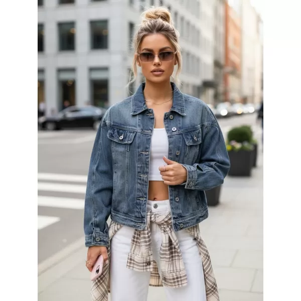  Dámska bunda DSTREET TY5632 MODRÁ 