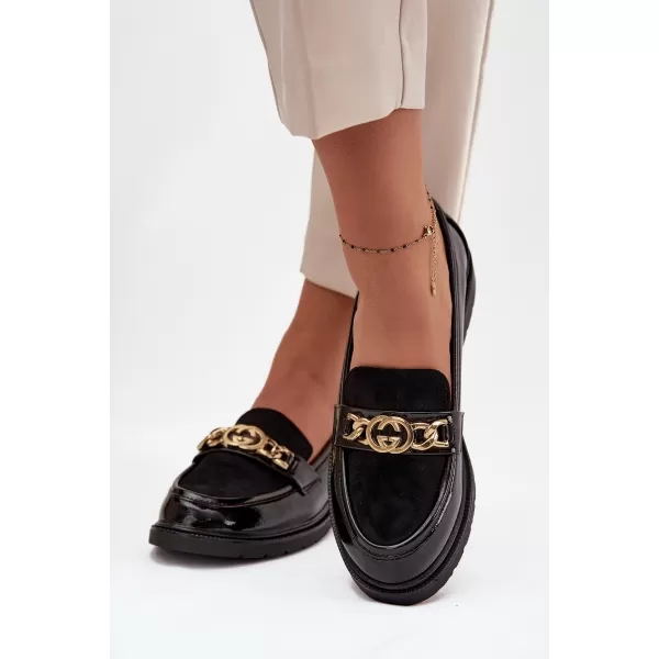  Dámske mokasíny D&A HY52-540 BLACK 