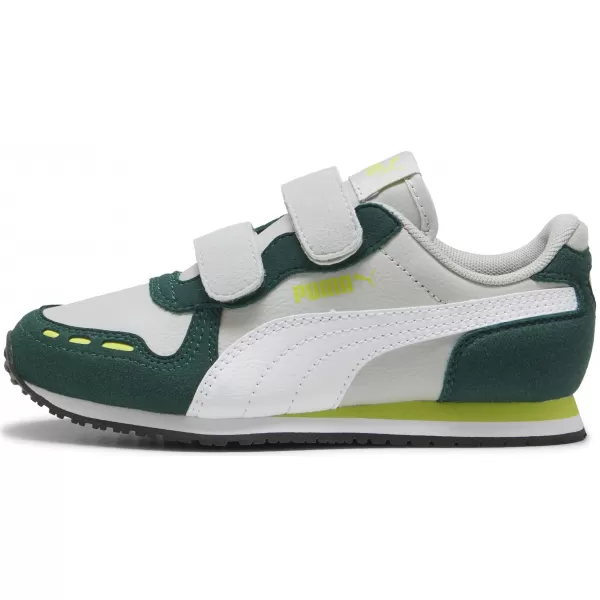  Detská obuv PUMA CABANA RACER SL 20 V PS 383730-19 SVETLOŠEDÁ/BIELA/TMAVÁ MYRTA 