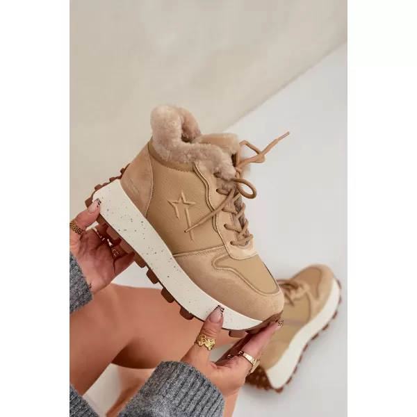  Dámske topánky BIG STAR OO274A330 BEIGE Big Star Shoes 
