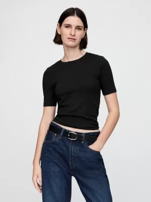 Dámske tričko GAP MODAL CREW TEE 679172-00 BLACK