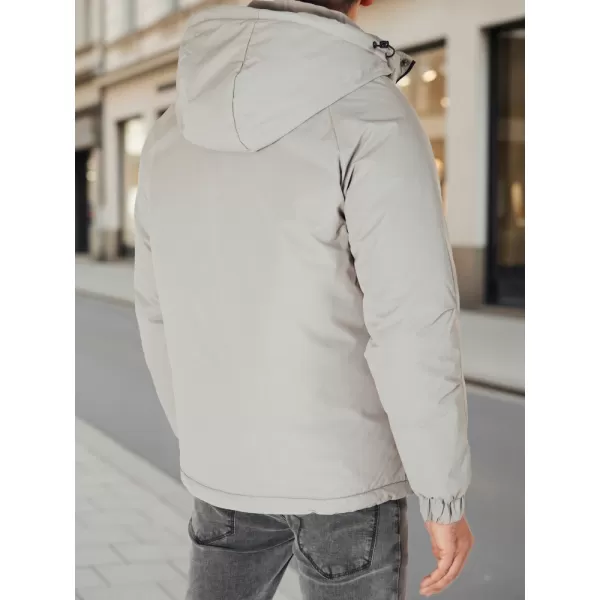  Pánska bunda DSTREET TX5107 BIELA 