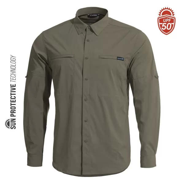  Pánska košeľa PENTAGON WAYNE K02029 06E GREEN 