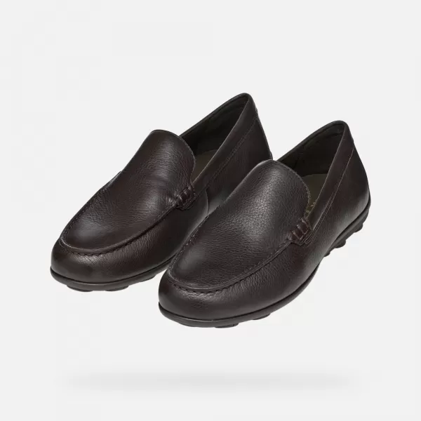  Pánske mokasíny GEOX SPHERICA EC16 G002878 TMAVO HNEDÁ 