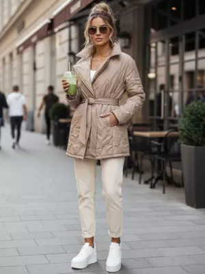 Dámska bunda DSTREET TY5589 KARAMELOVÁ