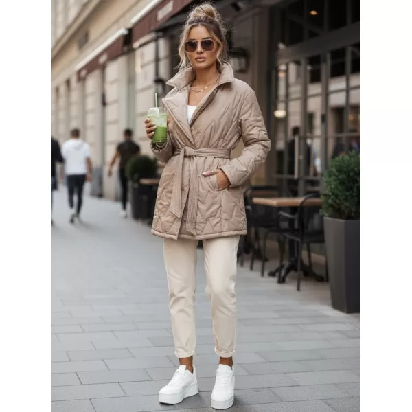  Dámska bunda DSTREET TY5589 KARAMELOVÁ 