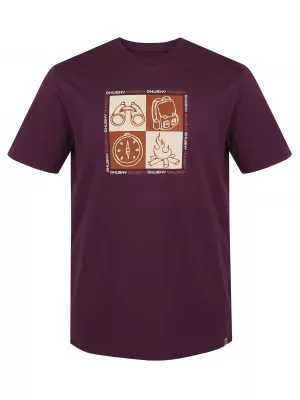 Pánske tričko HUSKY TEE SQUARE M PURPLE