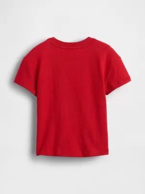 Detské tričko GAP ORIGINAL LOGO TEE 779644-01 TOMATO SAUCE