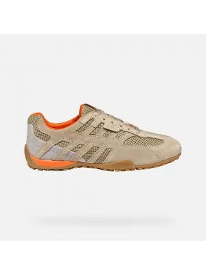 Pánske tenisky GEOX SNAKE ORIGINAL G002963 BÉŽOVÁ