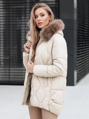 Dámska bunda DSTREET TY5495 BIELA