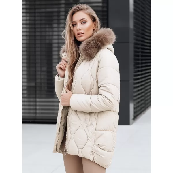  Dámska bunda DSTREET TY5495 BIELA 