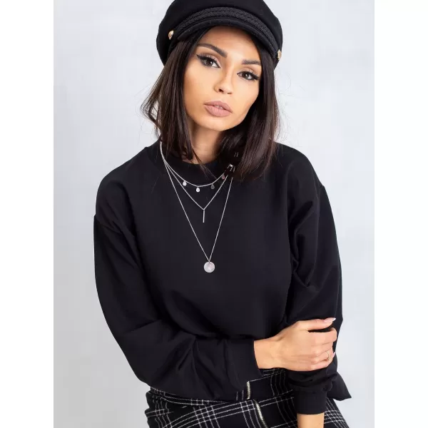  Dámska mikina BASIC FEEL GOOD RV-BL-5185.82P NOIRE 