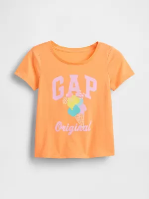Detské tričko GAP LOGO TEE 770013-01 ICY ORANGE