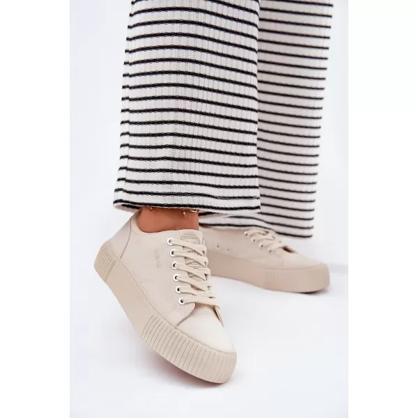  Dámske tenisky BIG STAR RR274407 BEIGE Big Star Shoes 