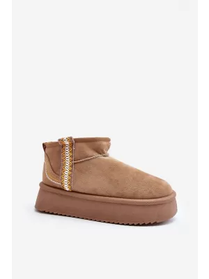 Dámske snehule BOTO UDRA 29607 KHAKI