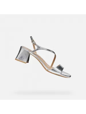 Dámske sandále GEOX NEW ERAKLIA 50 T01 G012949 STRIEBORNÁ