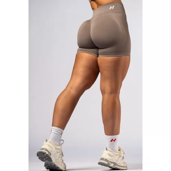  Push-up šortky s vysokým pásom POWER 893 LIGHT BROWN ASH Nebbia 
