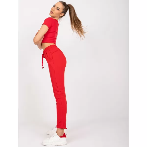  Dámske tepláky BASIC FEEL GOOD RV-DR-3589.08X RED 