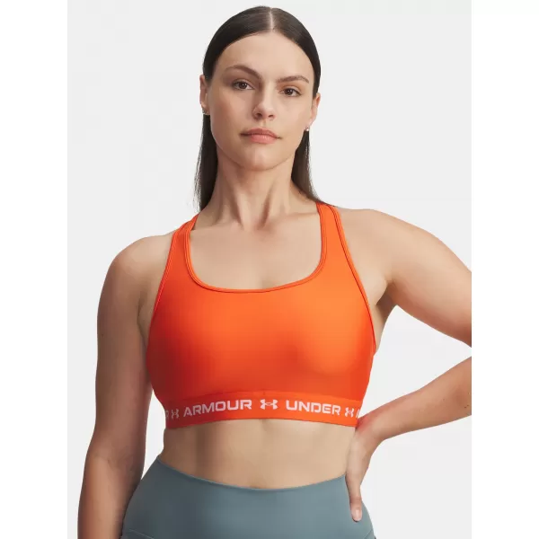  Dámska podprsenka UNDER ARMOUR CROSSBACK MID BRA 1361034-844 ORANŽOVÁ 