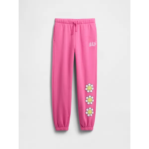  Detské tepláky GAP LOGO SWEATPANTS 797784-04 HAPPY PINK 
