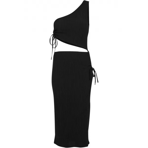  Dámské šaty URBAN CLASSICS TB7706 ČIERNY 