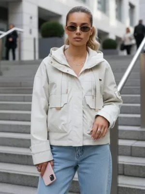 Dámska bunda DSTREET TY5634 BÉŽOVÁ