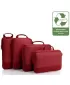 Kufor HEYS Ecotex Compression Packing Cube 4 Pc Set RED MAPLE