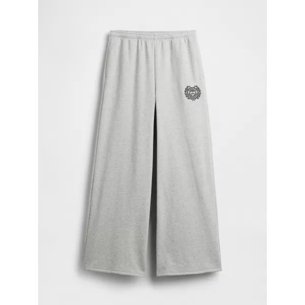  Dámske tepláky GAP WIDE LEG SWEATPANTS 852838-04 HEATHER GREY 
