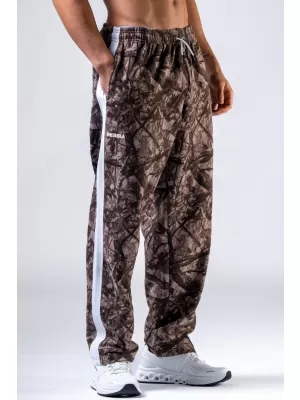 Tepláky voľného strihu POWER 904 SVETLO HNEDÉ CAMO Nebbia