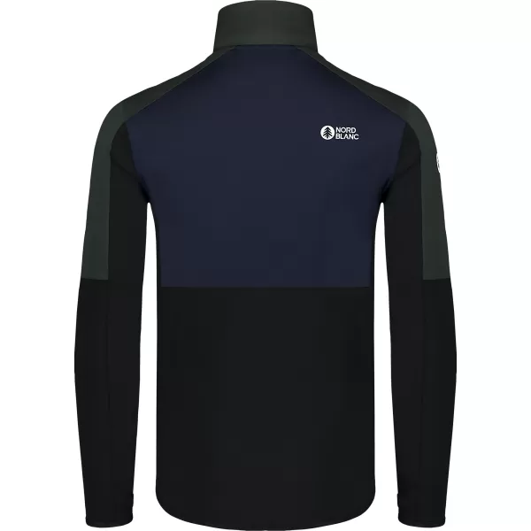  Pánska mikina powerfleece NORDBLANC GROAN NBWFM8282 ČIERNA 