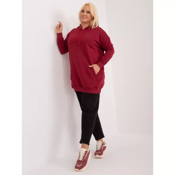  Dámska mikina BASIC FEEL GOOD RV-BL-6338.19X BURGUNDY 
