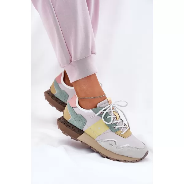  Dámske topánky BIG STAR RR274244 YELLOW/GREY Big Star Shoes 