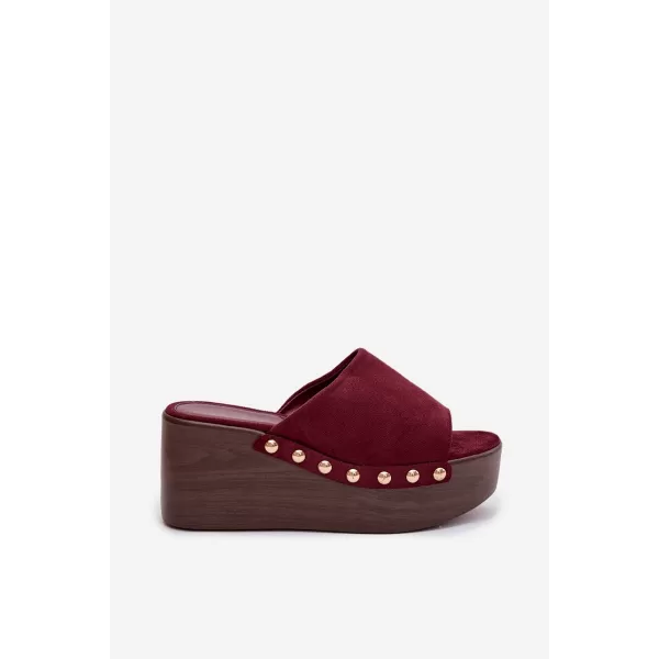  Dámske šľapky BOTO HELIVINA 41629 BURGUNDY 