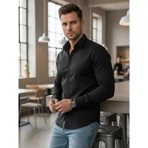  Pánska košeľa DSTREET DX2538 ČIERNA 