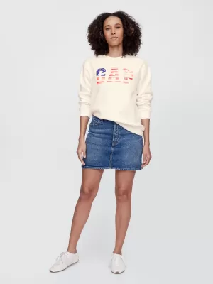 Dámska mikina GAP LOGO SWEATSHIRT 782487-01 NEW OFF WHITE OPT