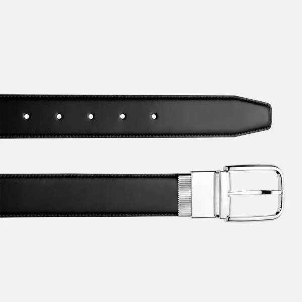  Pánsky opasok GEOX G007586 ČIERNA 