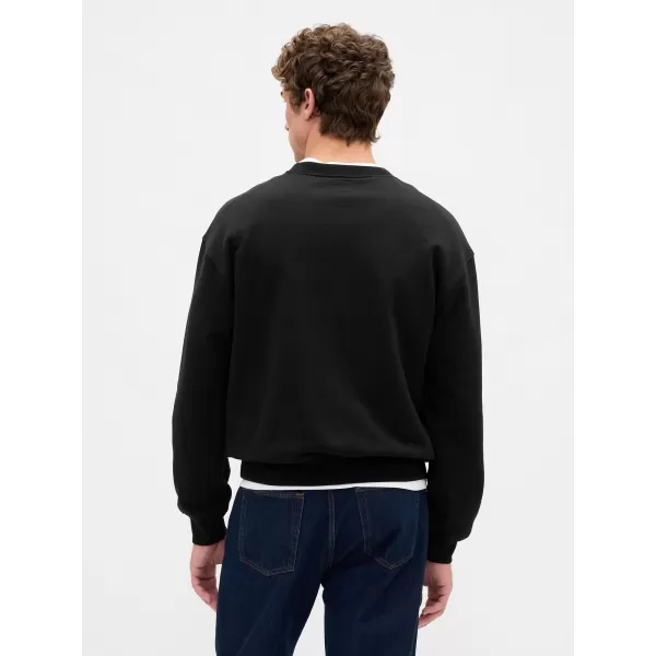  Pánska mikina GAP LOGO SWEATSHIRT 821273-08 TRUE BLACK 