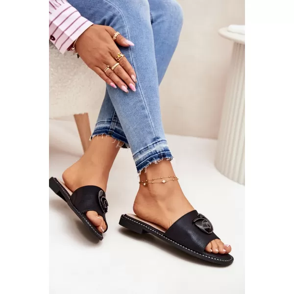  Dámske šľapky S.BARSKI KV51-007 BLACK 